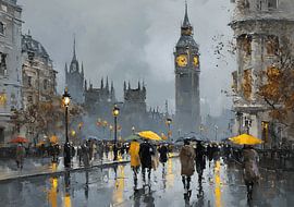 City Skyline Paint Art by MNS Designs