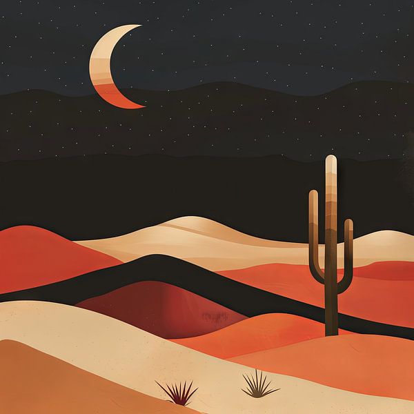 Wüstenlandschaft von Poster Art Shop
