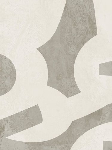 Scandinavisch abstract in natuurlijke kleuren