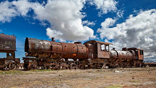 Der Zugfriedhof bei Uyuni in Bolivien von Roland Brack