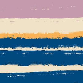 Dromenland. Heldere pastels. Nieuw begin kleurrijk landschap I van Dina Dankers