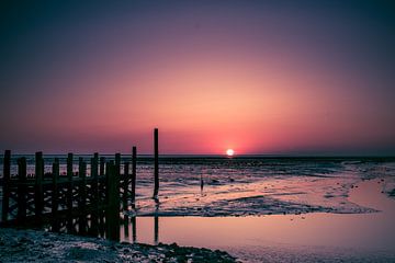 Sonnenaufgang auf Texel von Karin van Rooijen Fotografie