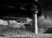 Leuchtturm Egmond aan Zee in Schwarzweiss von Jackie Fotografie Miniaturansicht