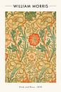 William Morris - Pink And Rose by Walljar thumbnail