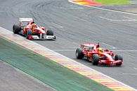 Ferrari F1 F2007 und F2009 in Spa Francorchamps von Tim Vlielander Miniaturansicht