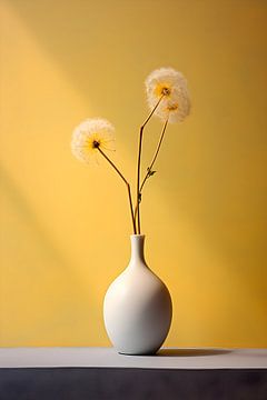 Still life with dandelion
