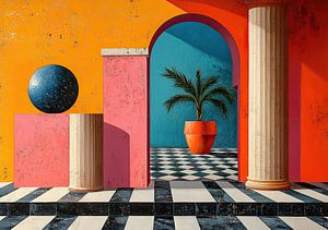 Surrealismus Architektur Design Geometrie