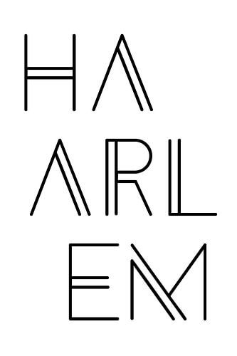 Stadsmotief Haarlem Typo