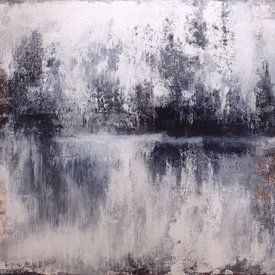 Nordic Mist, abstrakt in Blau und Grau von Studio Allee