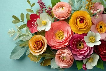 Papieren Kleurenpracht van Thea