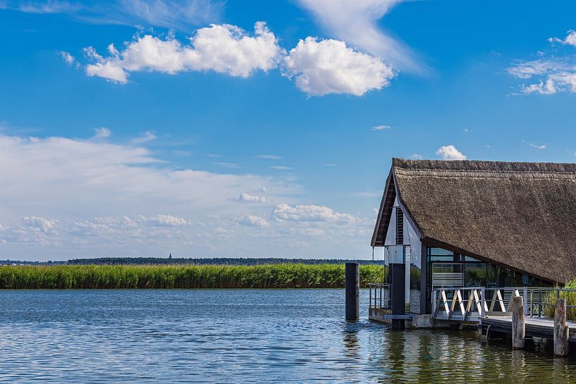 Floating house in the harbour of Wieck on Fischland-Darß by Rico Ködder