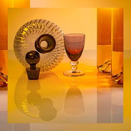 Still Life with Glass in Yellow. 1 by Alie Ekkelenkamp