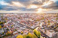 Sonnenaufgang über Groningen Stadt von Volt Miniaturansicht