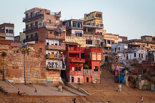 The ghats of Varanasi on the Ganges