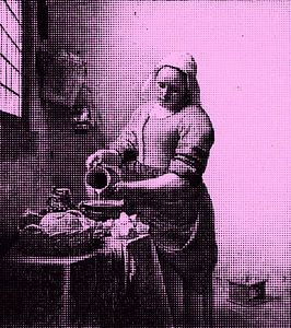 Het Melkmeisje - Dual tone dots - Roze