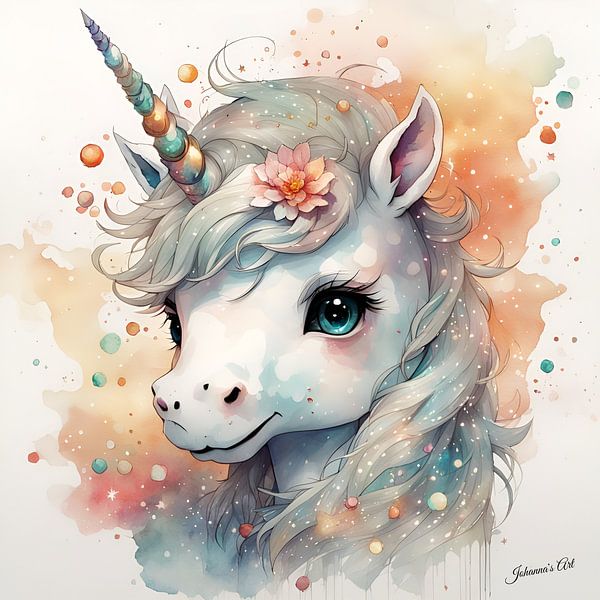 Chibi Einhorn 1 von Johannas Art Creations