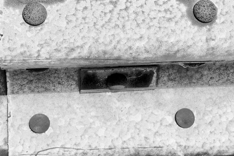 Minimalism Art Photography Vangrail Black and White by Hendrik-Jan Kornelis