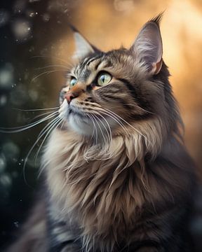 Cat portrait - Golden backlight (6) by Ralf van de Sand