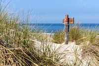 Schild in de duinen