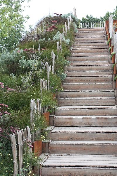 Wooden stairs by Marianne van den Bogaerdt