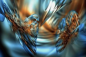 Abstract werk organisch 3D