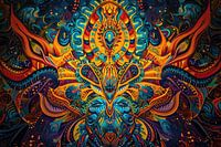 Hyperrealistic DMT trip art