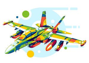 EA-18G Growler in Pop-Art von Lintang Wicaksono