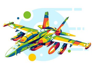 EA-18G Growler in Pop-Art von Lintang Wicaksono