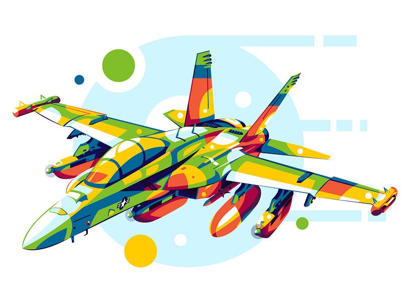 EA-18G Growler in Pop-Art von Lintang Wicaksono