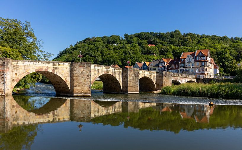 Pont Werra près de Hannoversch Münden, Allemagne (3/4) par Adelheid Smitt