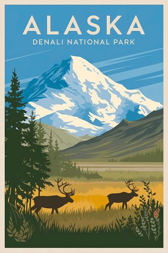 Alaska Vintage Reisposter