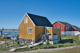 Yellow and red houses by Frank's Awesome Travels