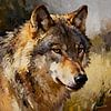 Wildtiere – Ungezähmte Anmut – Wolf 1 von Johannas Art Creations