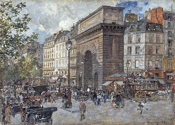 Frederic Houbron - La porte Saint-Martin (1898) von Peter Balan