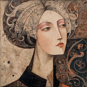 Frau Abstrakt