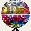 Bunte Disco-Kugel Mosaik von Hoai Nguyen