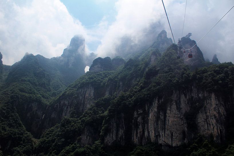 Tianmen Mountain - China by Berg Photostore