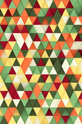 Kleurrijke 3D driehoeken
