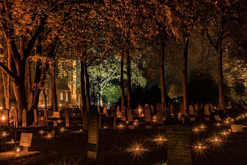 Lichtjesavond bij de Jacobuskerk in Rolde van Fred van Bergeijk