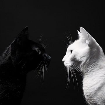 Katzen yin und yang