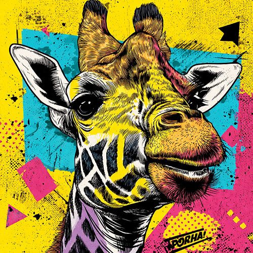 Pop Art giraffe no. 1
