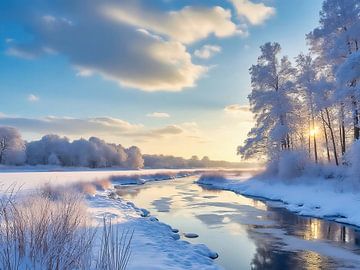 Winterlandschap op de Biesbosch van The Photo Artist