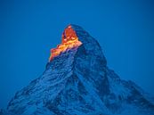 Das Matterhorn bei Sonnenaufgang von Menno Boermans Miniaturansicht