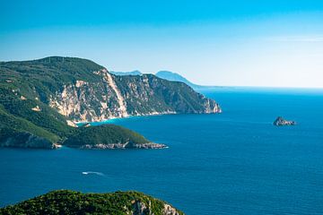 Corfu's coasts, cliffs and sea by Leo Schindzielorz