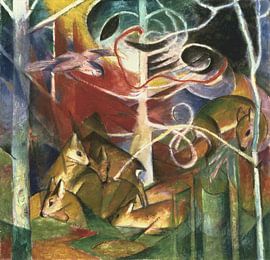 Hirsch im Wald I, Franz Marc