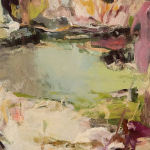 Malerei: abstrakte Landschaft