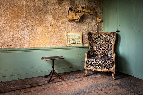 Verlassene Wohnung in einem alten Bauernhaus