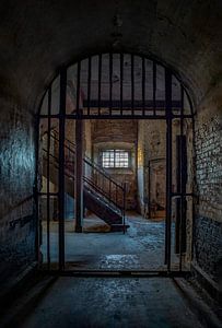 Cage d'escalier dans une prison abandonnée sur shoott photography