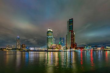 Rotterdam bei Nacht von Peet de Rouw