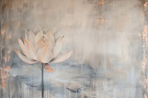 Lotus bloem in pastelkleuren